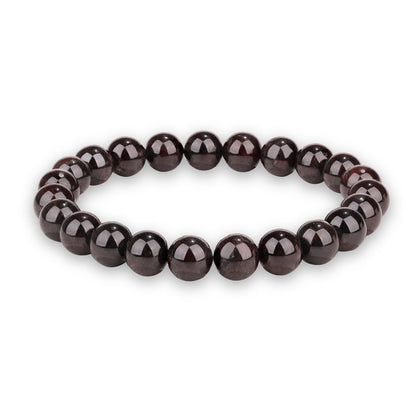 Crystal Vibe Passion Bracelet – Garnet Healing Bracelet for Love, Motivation & Strength – Natural 8mm Gemstone Beads Bracelet for Women Men