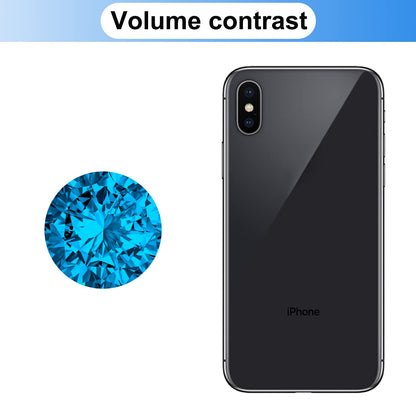 60mm(2.36 in) Large Crystal Diamond Paperweight with Stand Jewels Wedding Decorations Centerpieces Home Decor (60mm, Light Blue)