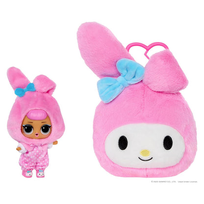 LOL Surprise Loves Hello Kitty and Friends Reversible Plush - Blind Plush with Matching Tot, Sanrio Characters, On-The-Go Play, 5 Surprises, 6 Adorable Styles!