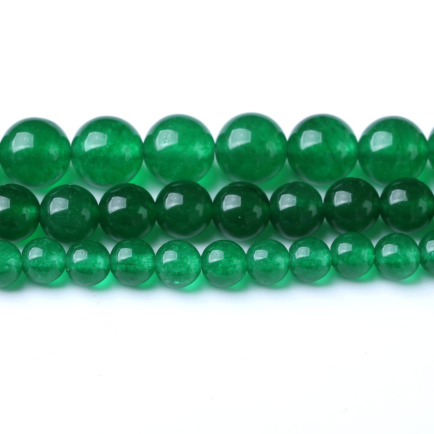 32PCS 12MM Green Jade Stone Beads Energy Healing Beads for DIY Jewelry Bracelet Necklace Making for Jewelry Making 15Inch
