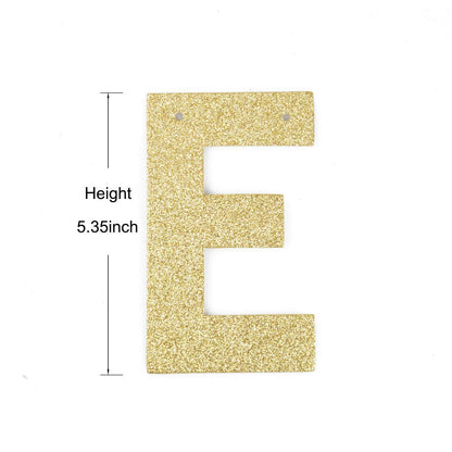 Happy Holidays Banner, Gold Gliter Paper Sign Christmas Banner Decorations/Holiday/Ne Year Decorations