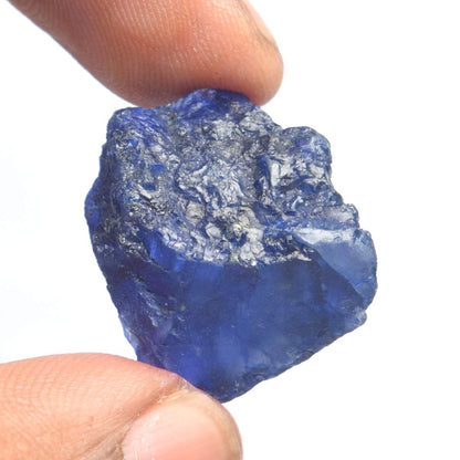 GEMHUB Natural Sapphire Crystal Healing Gem 40.00 Carat Certified Rough Blue Sapphire Gemstone