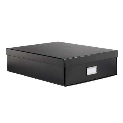 Oxford Keepsake Box, Protective Storage Box, Home and Office Organizer, Photo Storage Box, Souvenir Organizer, Large, 16" x 12" x 4 1/4" (41787)
