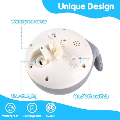 ANGGIKO Baby Girl Bath Toys, Pool Water Table Toy for Babies 1 Year Old Girl Gift, Toddler Bath Toys for Kids Ages 1-3 Light Up Whale Bath Toy Sprinkler Summer Bathtub Fountain Baby Toy 6-12-18 Months