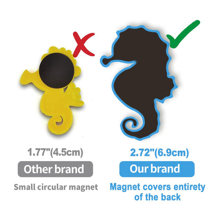 SUPINEEDO Fridge Magnet for Toddlers, Rubber Cute Animal Magnets for Baby,Refrigerator Magnets for Toddlers Educational Learning Toy Gift Whiteboard