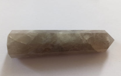 WholesaleGemShop 3 Inch Indian Smoky Quartz Gemstones Obelisk Tower Jumbo Facet Aura Rock Crystal Natural Polished Earth Wand Spirit
