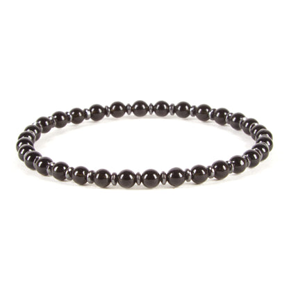 Cherry Tree Collection - Small, Medium, Large Sizes - Gemstone Beaded Bracelets For Women and Men - 4mm Round Beads (Protection Set - Small)
