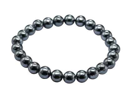 Amazing Gemstone Crystal Bracelet for Women Men's Gifts - Protection Healing Crystal Bracelet - 8mm Gemstone Beaded Stretchable Bracelet Pulseras Para Hombres Mujer Stocking Stuffers Mothers Day Gift (Black Pearl)