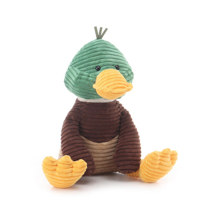 Apricot Lamb Corduroy Mallard Duck Stuffed Animals for Kids, Soft Cute Plush Toys for Baby Girl and Boy, 15.7 Inches