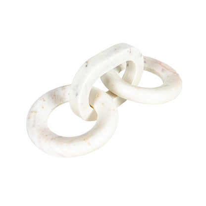 Bloomingville Marble Chain Décor, White