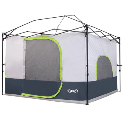 UNP Camping Canopy - Inner Tent - Side Tents - SUV Camping Cube for 10' x 10' Pop Up Canopies (Canopy Pole/Shelter NOT Included) (Dark Blue-Inner Tent)