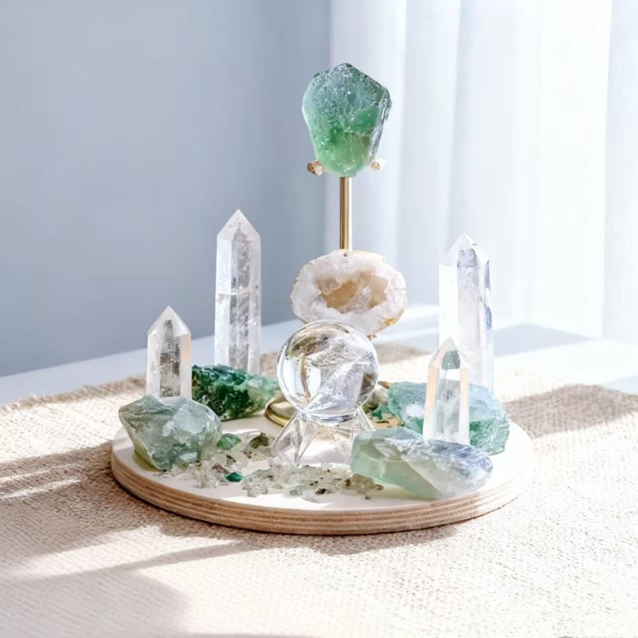 Sulanvi Bulk Raw Citrine Crystals - Beginner DIY Healing Crystal Set, 0.6-1.2” Natural Unpolished Gemstones for Terrarium, Meditation, Tarot, Grids, Aroma Stone, 0.45lb (Clear Quartz-L)