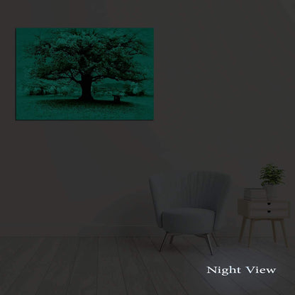 Startonight Acrylic Glass Wall Art - Pink Tree Decor - Glossy Artwork 24" x 36" Home Decor Ready to Hang