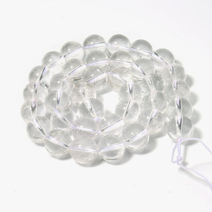 60pcs 6mm Natural Clear Quartz Crystal Gemstone Beads Energy Healing Crystal Round Loose Stone Beads for Jewelry Making, DIY Bracelets Necklaces