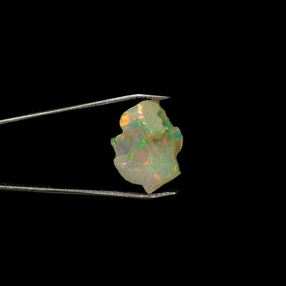 Aemmbriluxe™ 4.45 Cts Natural Ethiopian Welo Opal Rough Stone Single Piece, October Birthstone, Raw Fire Crystals Rock, Play of Colors, Jewelry Making Gemstones, Handpicked, Ultra Fire Striking Opal
