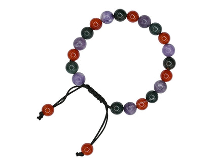 Amazing Gemstone Bracelet for Menopause - Bloodstone Lepidolite Carnelian Bracelet Set for Men Women Healing Calming Anxiety Stress Relief Gifts Pulseras Para Hombres Mujer Stocking Stuffers