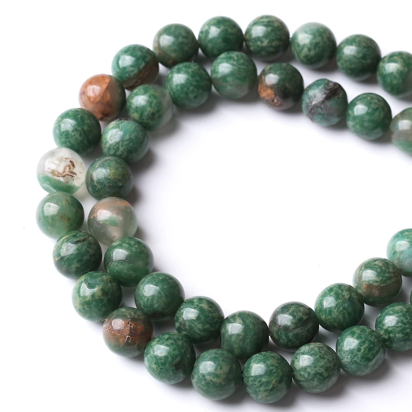 36PCS 10MM Rhyosite Stone Beads Energy Healing Beads for DIY Jewelry Bracelet Necklace Making for Jewelry Making15Inch…