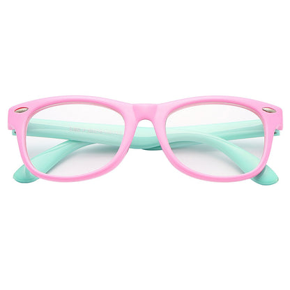 Pro Acme TPEE Rubber Flexible Kids Nerd Glasses Clear Lens Geek Fake for Costume (Age 3-10)