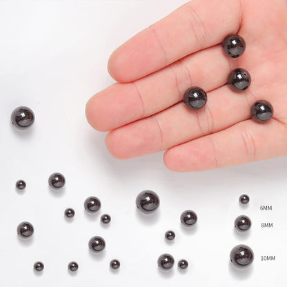 60pcs 6mm Natural Stone Beads Red Garnet Beads Energy Crystal Healing Power Gemstone for Jewelry Making, DIY Bracelet Necklace