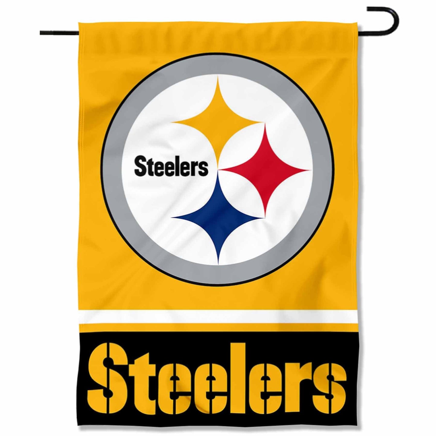 Steelers Gold Double Sided Garden Flag