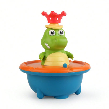 Bath Toys for Toddlers - Light Up Crocodile Fountain with 5 Spray Modes, ABS Plastic Bath Toy for Bathroom & Swimming Pool
