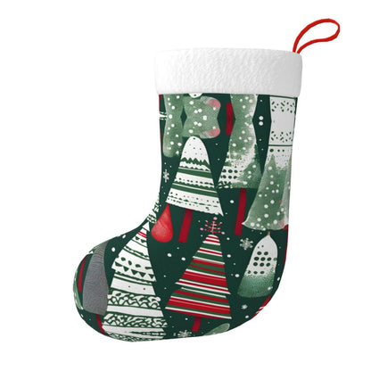 HJKTVDRQ Christmas Trees Print Classic Decorative Socks Stylish Traditional Christmas,Luxurious Gift for Festive Season