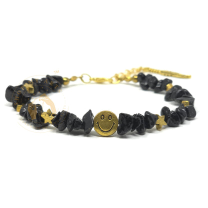 Shop My Arts Black Tourmaline Bracelet for Women - Birthday Gifts for Women Mom with Authentic Crystals and Healing Stones
