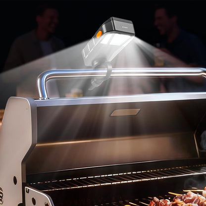 Grill Light for Blackstone Griddle & Weber Grill, Goldusk Rechargeable BBQ Lights with 160° Beam Automatic On/Off 2-Level Brightness Grilling Accessories for Outdoor Grill Gifts for Men Dad Husband