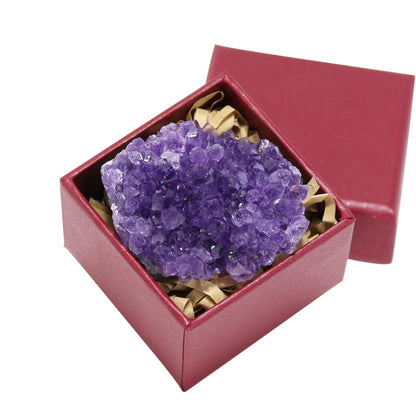 Nvzi Natural Amethyst Crystal Stone, Meditation Aid, Energy Cleansing, Sleep & Stress Relief, Healing Crystals for Feng Shui Decor, Energy Healing Tool (0.15lb)
