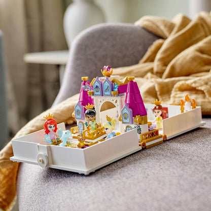 Lego® Disney Ariel, Belle, Cinderella and Tiana’s Storybook Adventures 43193 Building Kit; A Fun Buildable Toy Gift for Kids