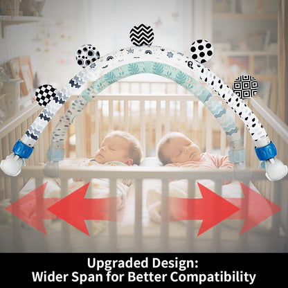 Baby Activity Travel Mobile Arch Toy, Black and White Crib Toys (Animal)