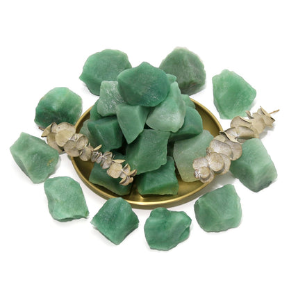 Nvzi Raw Green Aventurine Crystals Bulk, Real Gemstones and Crystals, Rocks and Minerals, Healing Crystals, Quartz Crystals and Healing Stones, Cuarzos Originales De Energia Y Piedras(1LB)
