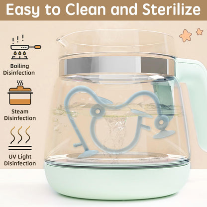 Baby Sensory High Chair Suction Toys for Infant Toddlers 12 18 Months, Food Grade Silicone String with Oak Loop Montessori Educational Parent-Child Baby Bath Toy Gift for Birthday or Easter (Blue)