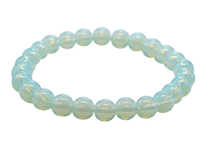 Amazing Gemstone Crystal Bracelet for Women Men's Gifts - Protection Healing Crystal Bracelet - 8mm Gemstone Beaded Stretchable Bracelet Pulseras Para Hombres Mujer Stocking Stuffers Mothers Day Gift (Opalite)