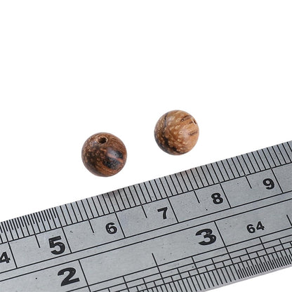 Beadia Natural Tiger Skin Sandalwood Beads 8mm Round Rosewood Beads for DIY Mala Prayer Necklace Bracelet Making 3.5oz