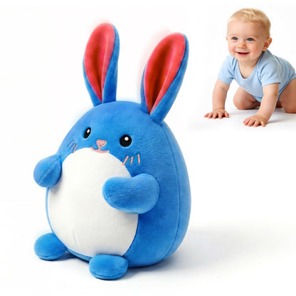 SAIMAND Baby Toys 6-12 Months, Crawling Bunny Baby Toy with 48 Songs & Record Repeat, Interactive Musical Plush Toy for Babies, Rechargeable Dancing Stuffed Animal, Sensory Toy for Toddlers 1-3