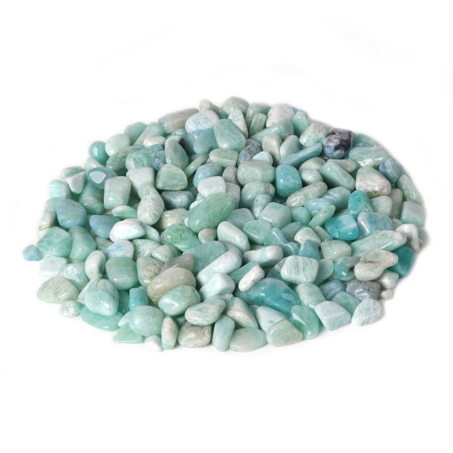 Natural Amazonite Polished Chips Crushed Tumbled Stone Crystal Healing Embellishments 100 grams