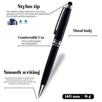 Hifox [Custom Pens] Personalized Gift Pens with Engraving, Executive Luxury Pen, Gift for Men and Women, Elegant Office Stylus Ballpoint Pens, Perfect Groomsmen Gifts.