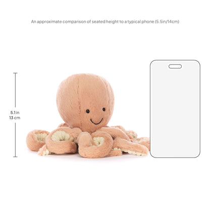 Jellycat Odell Octopus Stuffed Animal, Little 10.5 inches - Ocean and Sea Plush Toy - Classic Children's Gift