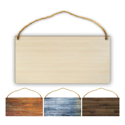 Xswzaqolk Custom Wooden Signs with Your Any Text Image Logo Personalized Welcome Front Door Plate Garden Family Cave Bar Cafe Wall Decor, 11.8"x5.9"