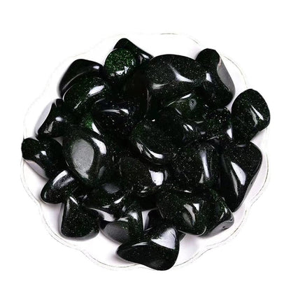 Green Sandstone Healing Crystal Stones, 1.25-2.0" Large Reiki Healing Gemstones Natural Tumbled Polished Stones for Energy Witchcraft Therapy Meditation