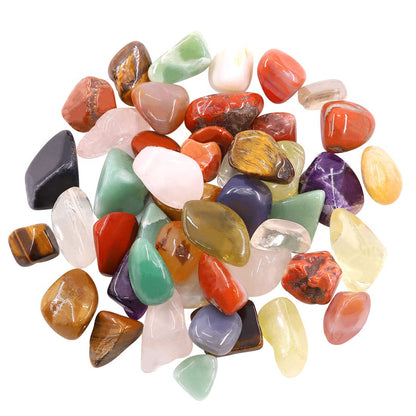 Hilitchi 1lb Bulk Large Natural Tumbled Polished Brazilian Stones Gemstone Healing Crystals Quartz for Wicca, Reiki, and Energy Crystal Healing (Big Assorted Stones About 1lb/450g/16oz/Bag)