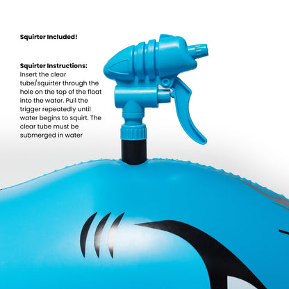 Hot Wheels & FUNBOY Sharkruiser Kids Pool Float with Water Squirter