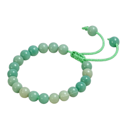 Amazing Gemstone Amazonite Bracelet for Women Men's Gifts - Protection Healing Crystal Bracelet - 8mm Gemstone Beaded Adjustable Bracelet Pulseras Para Hombres Mujer Stocking Stuffers