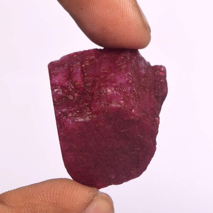 A High-Grade Red Ruby 102.00 Ct Healing Crystal, Natural Ruby Chunk, Uncut Rough Ruby