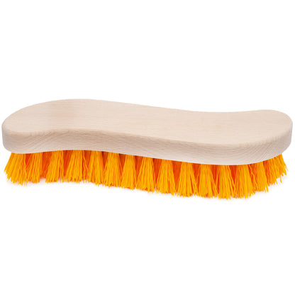 Pack of 3 - Hard Bristle Scrub Brush - Stiff Brush for Cleaning, Heavy Duty Utility Hand Brush Set for Indoor and Outdoor, Nylon Scrubbing Brush