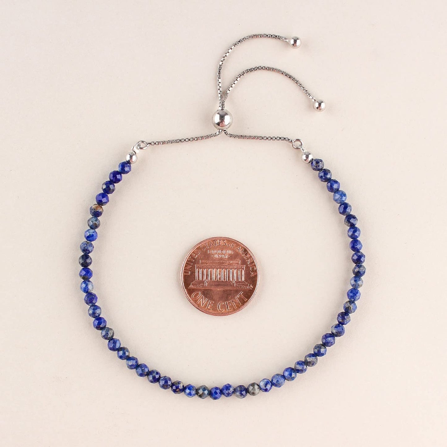 OdrillionGems A+ Genuine Lapis Lazuli Stone Beads Bolo Bracelet Natural Gemstones Crystals Handmade Minimalist Jewelry Rhodium Plated 925 Sterling Silver Adjustable Slider Chain 10 inch