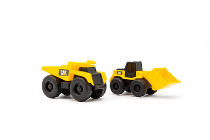 CAT Construction Toys Little Machines Ground Crew Playset with Insta-Dirt - Sensory Toys for Kids Ages 3 and Up - 15X Fast-Growing Dirt Compound & 2 Vehicles - Ideal Gift for Boys & Girls