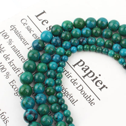 About 45pcs 8mm Natural Stone Beads Phoenix Stone Beads Energy Crystal Healing Power Gemstone for Jewelry Making, DIY Bracelet Necklace