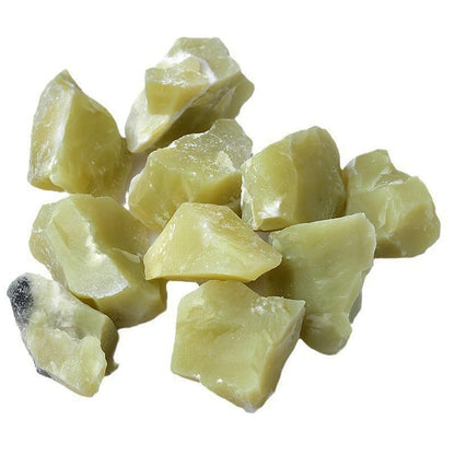 Yellow Jade Raw Crystals, Large 1.25-2.0" Healing Crystals Natural Rough Stones Crystal for Tumbling, Cabbing, Fountain Rocks, Decoration, Polishing, Wire Wrapping, Wicca & Reiki